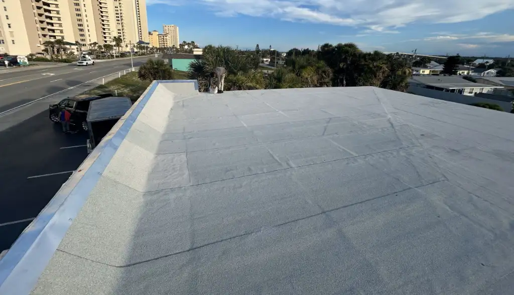 Modified bitumen roofing installation