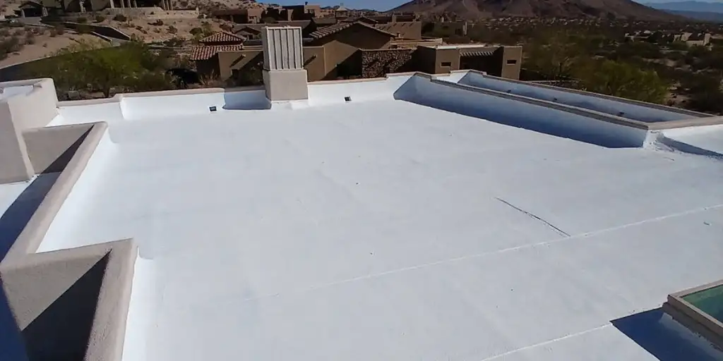 Roof coating application